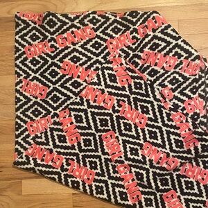 Black and White Geometric Blanket